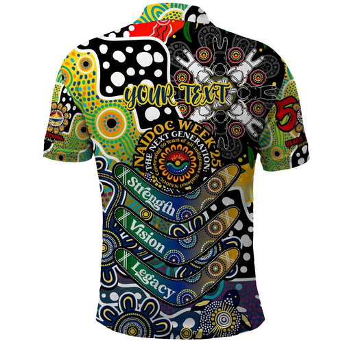 Personalised Cowboys NRL Celebrating 50 Years of Naidoc Polo Shirt NAIDOC Week 2025 Aboriginal