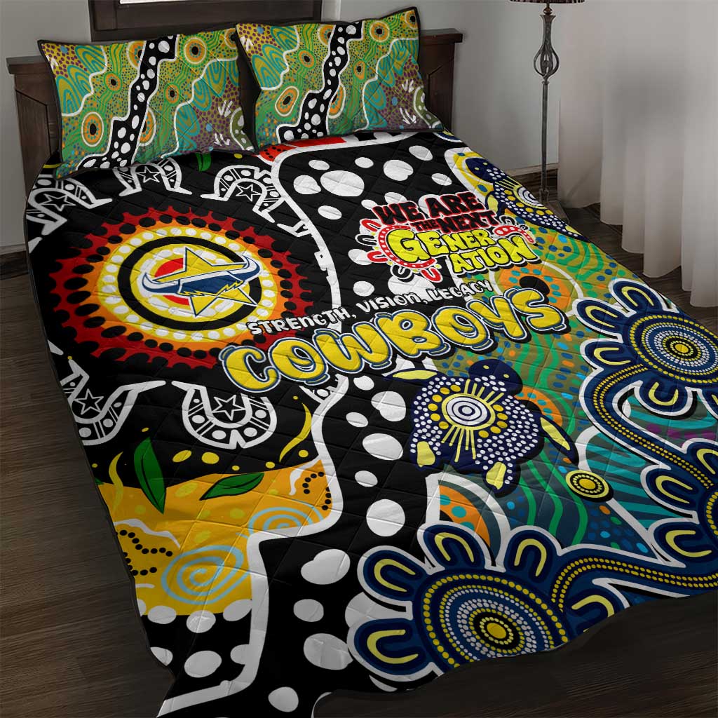 Cowboys NRL Celebrating 50 Years of Naidoc Quilt Bed Set NAIDOC Week 2025 Aboriginal