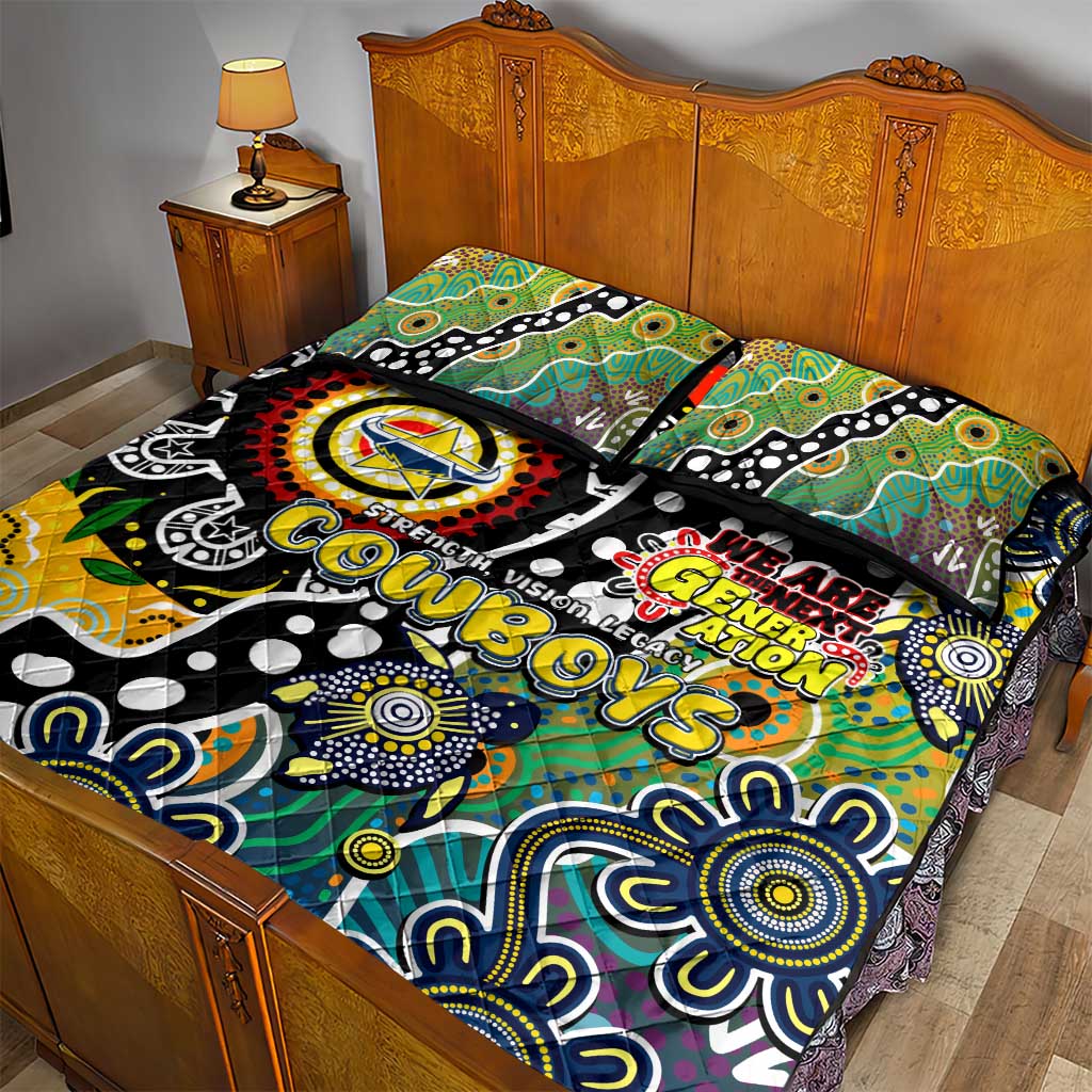 Cowboys NRL Celebrating 50 Years of Naidoc Quilt Bed Set NAIDOC Week 2025 Aboriginal