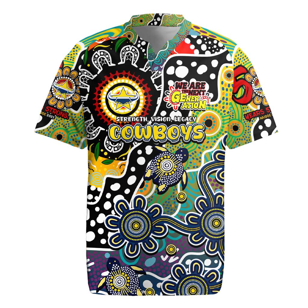 Personalised Cowboys NRL Celebrating 50 Years of Naidoc Rugby Jersey NAIDOC Week 2025 Aboriginal