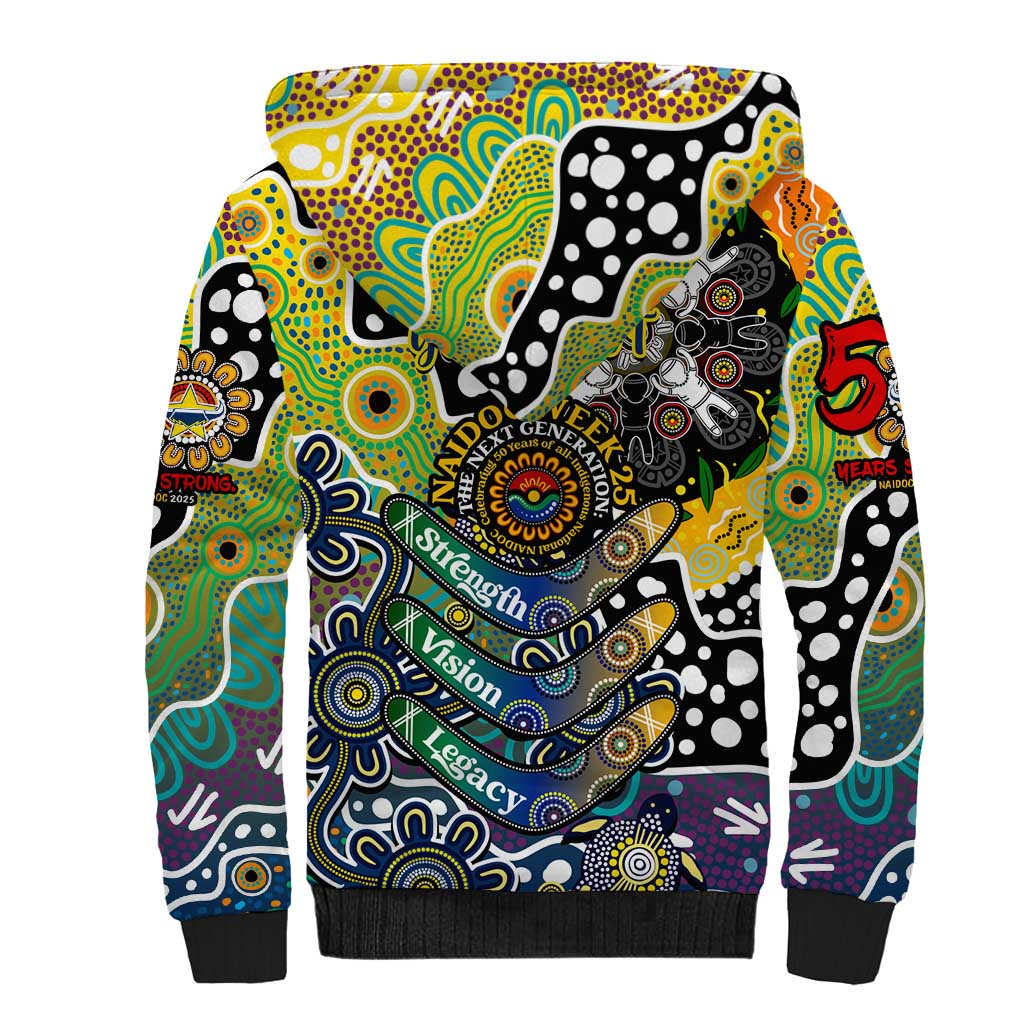 Personalised Cowboys NRL Celebrating 50 Years of Naidoc Sherpa Hoodie NAIDOC Week 2025 Aboriginal