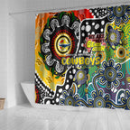 Cowboys NRL Celebrating 50 Years of Naidoc Shower Curtain NAIDOC Week 2025 Aboriginal