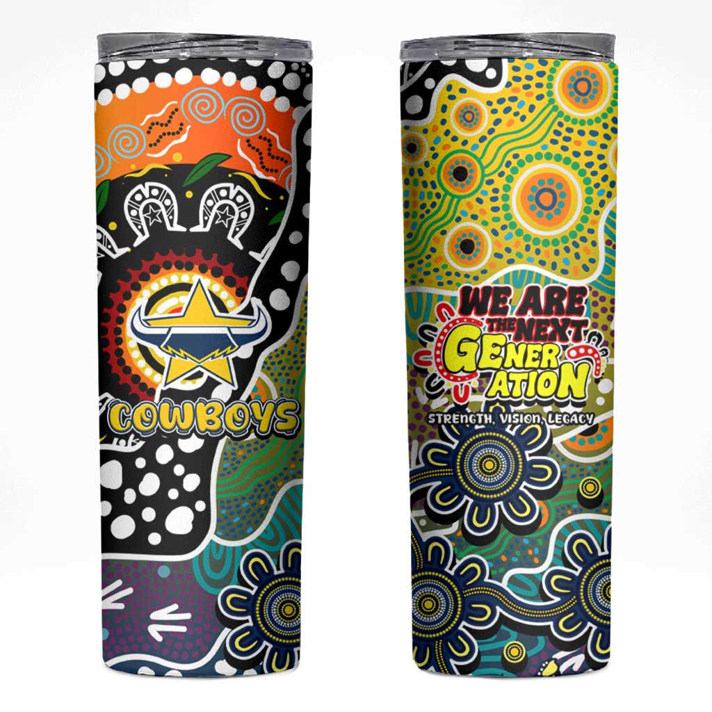 Cowboys NRL Celebrating 50 Years of Naidoc Skinny Tumbler NAIDOC Week 2025 Aboriginal