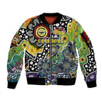 Personalised Cowboys NRL Celebrating 50 Years of Naidoc Sleeve Zip Bomber Jacket NAIDOC Week 2025 Aboriginal