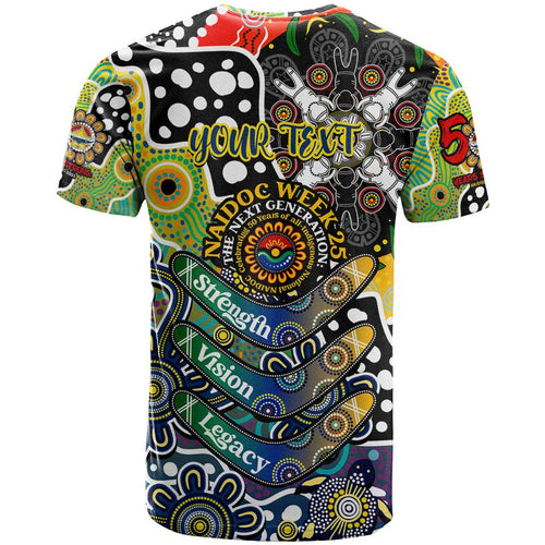 Personalised Cowboys NRL Celebrating 50 Years of Naidoc T Shirt NAIDOC Week 2025 Aboriginal