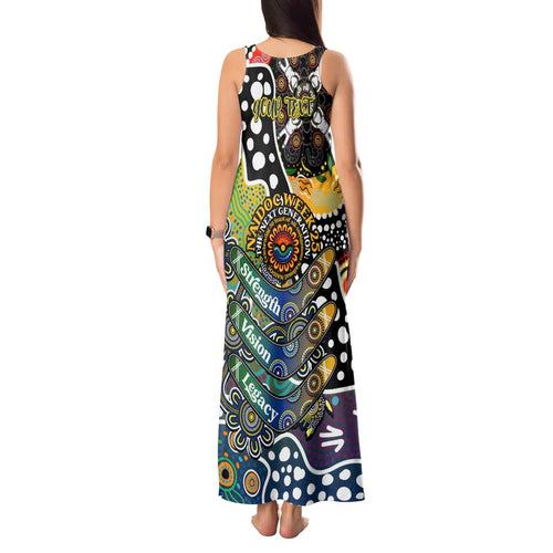 Personalised Cowboys NRL Celebrating 50 Years of Naidoc Tank Maxi Dress NAIDOC Week 2025 Aboriginal