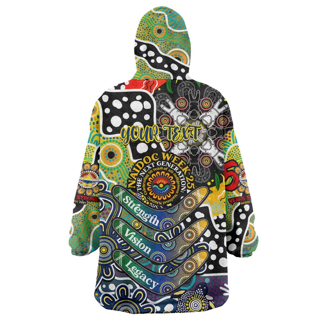 Personalised Cowboys NRL Celebrating 50 Years of Naidoc Wearable Blanket Hoodie NAIDOC Week 2025 Aboriginal