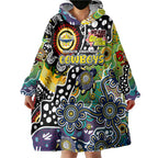 Personalised Cowboys NRL Celebrating 50 Years of Naidoc Wearable Blanket Hoodie NAIDOC Week 2025 Aboriginal