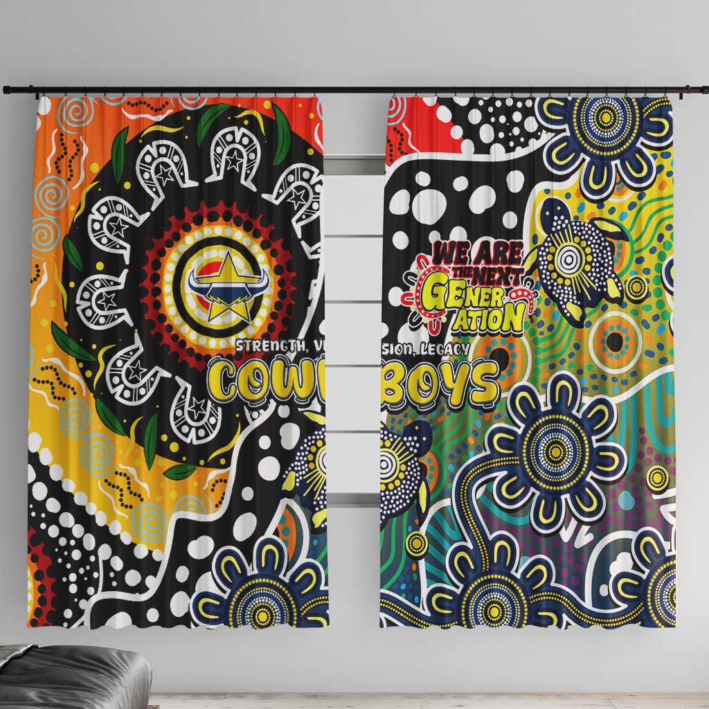 Cowboys NRL Celebrating 50 Years of Naidoc Window Curtain NAIDOC Week 2025 Aboriginal