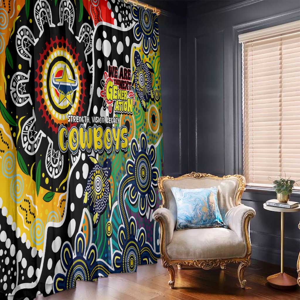 Cowboys NRL Celebrating 50 Years of Naidoc Window Curtain NAIDOC Week 2025 Aboriginal