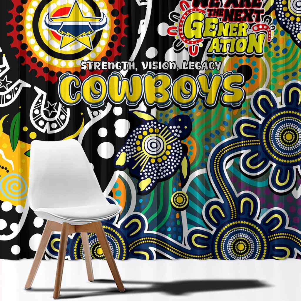 Cowboys NRL Celebrating 50 Years of Naidoc Window Curtain NAIDOC Week 2025 Aboriginal