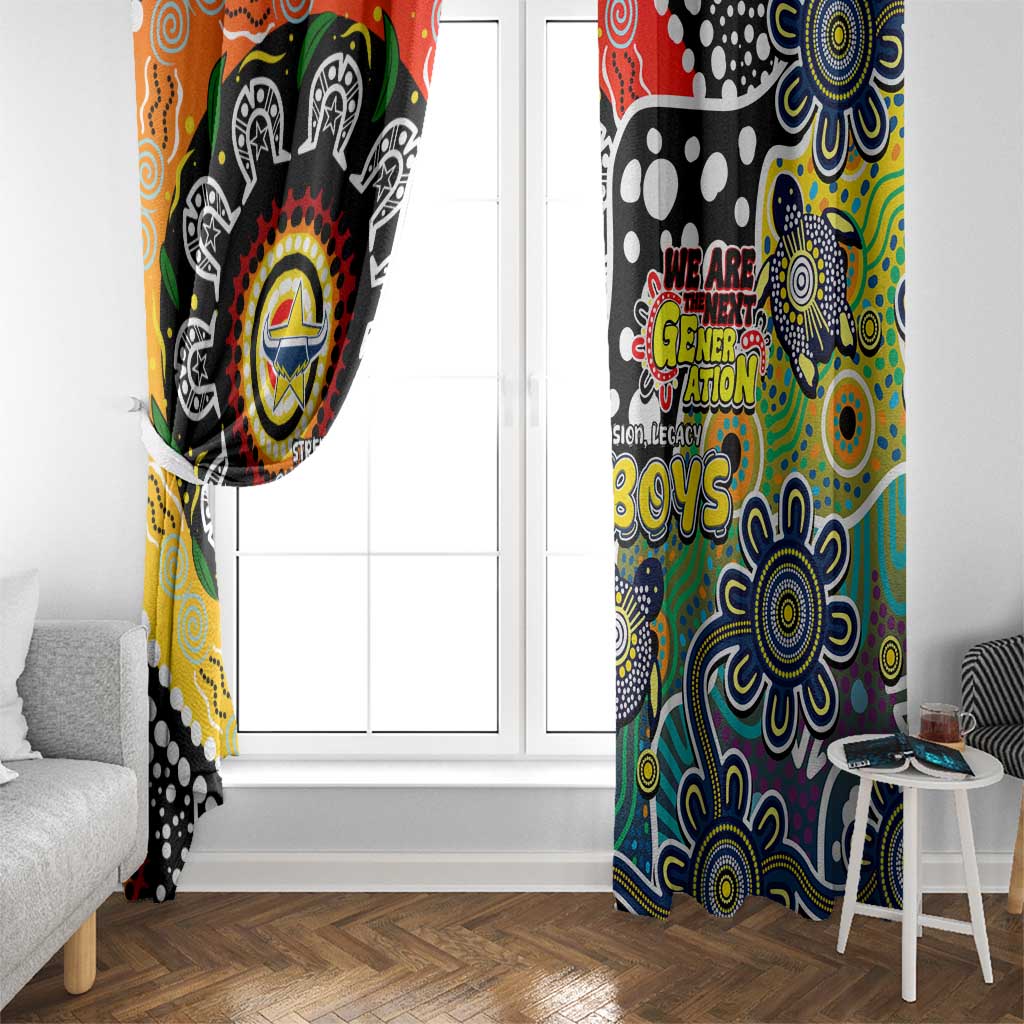Cowboys NRL Celebrating 50 Years of Naidoc Window Curtain NAIDOC Week 2025 Aboriginal