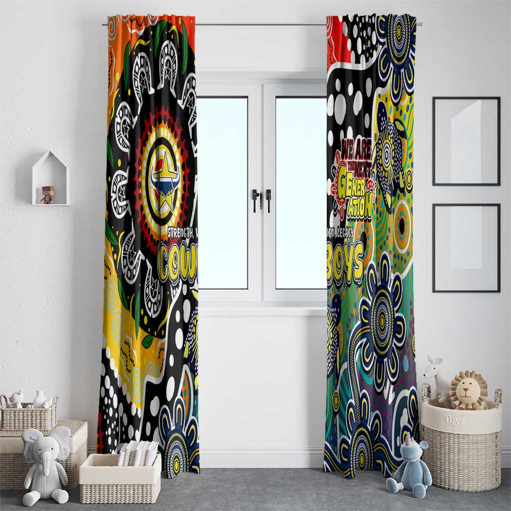 Cowboys NRL Celebrating 50 Years of Naidoc Window Curtain NAIDOC Week 2025 Aboriginal