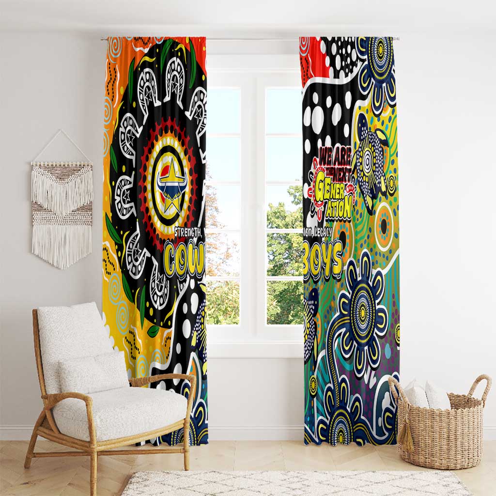 Cowboys NRL Celebrating 50 Years of Naidoc Window Curtain NAIDOC Week 2025 Aboriginal