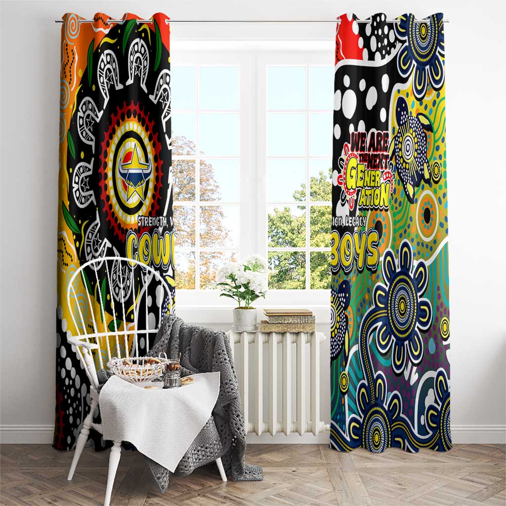 Cowboys NRL Celebrating 50 Years of Naidoc Window Curtain NAIDOC Week 2025 Aboriginal