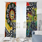 Cowboys NRL Celebrating 50 Years of Naidoc Window Curtain NAIDOC Week 2025 Aboriginal