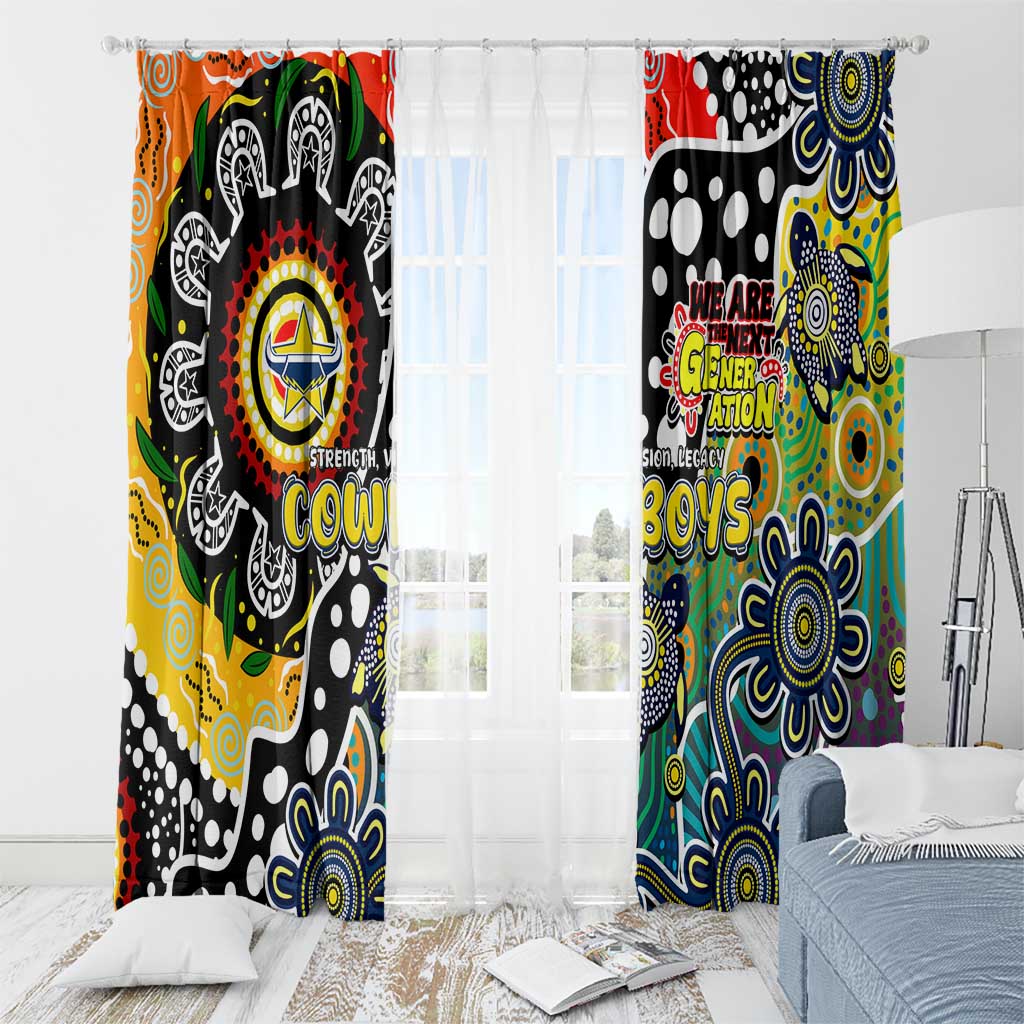 Cowboys NRL Celebrating 50 Years of Naidoc Window Curtain NAIDOC Week 2025 Aboriginal