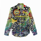 Personalised Cowboys NRL Celebrating 50 Years of Naidoc Women Casual Shirt NAIDOC Week 2025 Aboriginal