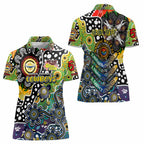 Personalised Cowboys NRL Celebrating 50 Years of Naidoc Women Polo Shirt NAIDOC Week 2025 Aboriginal