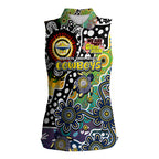 Personalised Cowboys NRL Celebrating 50 Years of Naidoc Women Sleeveless Polo Shirt NAIDOC Week 2025 Aboriginal