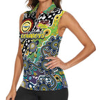 Personalised Cowboys NRL Celebrating 50 Years of Naidoc Women Sleeveless Polo Shirt NAIDOC Week 2025 Aboriginal