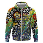 Personalised Cowboys NRL Celebrating 50 Years of Naidoc Zip Hoodie NAIDOC Week 2025 Aboriginal