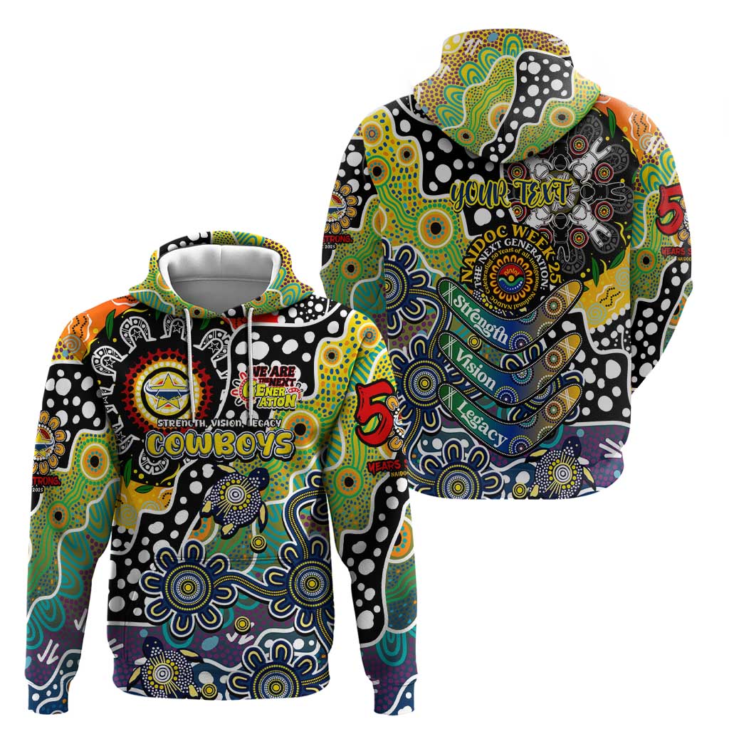 Personalised Cowboys NRL Celebrating 50 Years of Naidoc Zip Hoodie NAIDOC Week 2025 Aboriginal