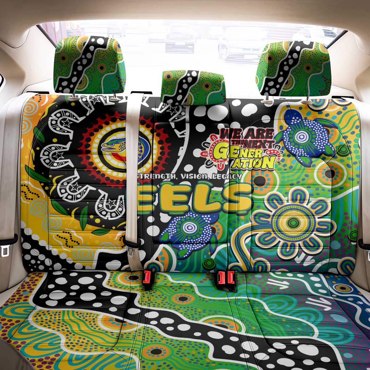 Eels NRL Celebrating 50 Years of Naidoc Back Car Seat Cover NAIDOC Week 2025 Aboriginal