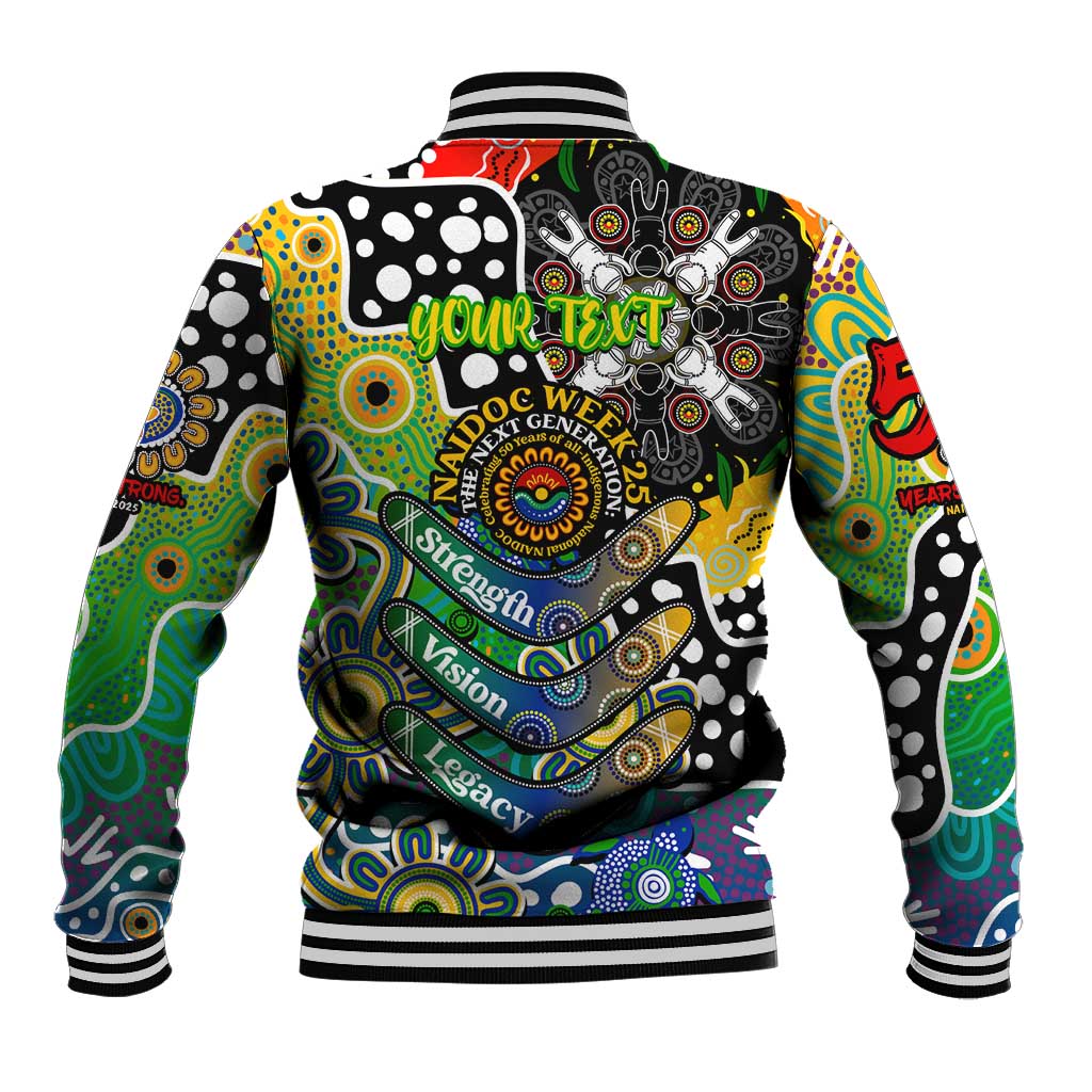Personalised Eels NRL Celebrating 50 Years of Naidoc Baseball Jacket NAIDOC Week 2025 Aboriginal