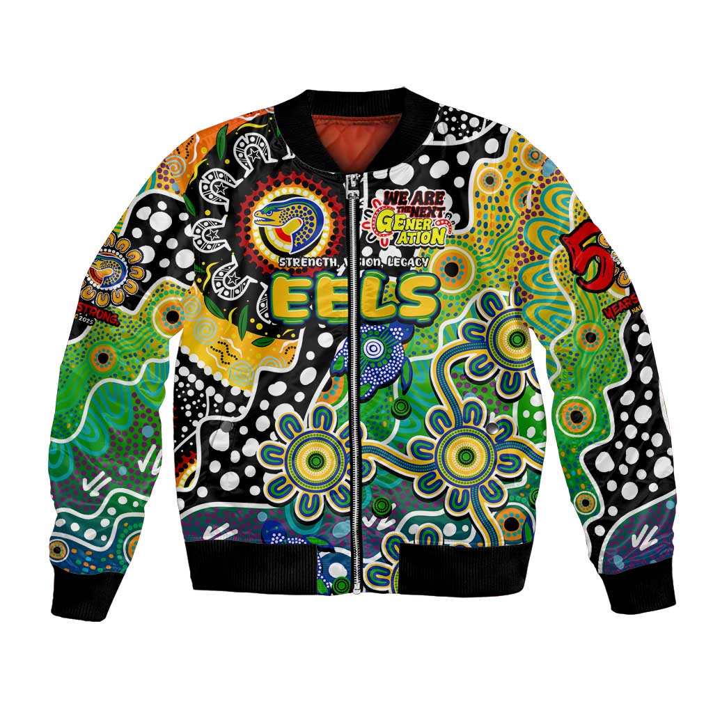 Personalised Eels NRL Celebrating 50 Years of Naidoc Bomber Jacket NAIDOC Week 2025 Aboriginal