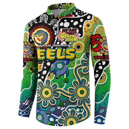Personalised Eels NRL Celebrating 50 Years of Naidoc Button Sweatshirt NAIDOC Week 2025 Aboriginal