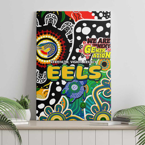 Eels NRL Celebrating 50 Years of Naidoc Canvas Wall Art NAIDOC Week 2025 Aboriginal