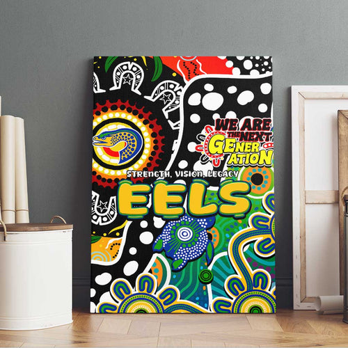 Eels NRL Celebrating 50 Years of Naidoc Canvas Wall Art NAIDOC Week 2025 Aboriginal