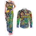 Personalised Eels NRL Celebrating 50 Years of Naidoc Couples Matching Tank Maxi Dress and Long Sleeve Button Shirt NAIDOC Week 2025 Aboriginal