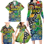 Personalised Eels NRL Celebrating 50 Years of Naidoc Family Matching Long Sleeve Bodycon Dress and Hawaiian Shirt NAIDOC Week 2025 Aboriginal