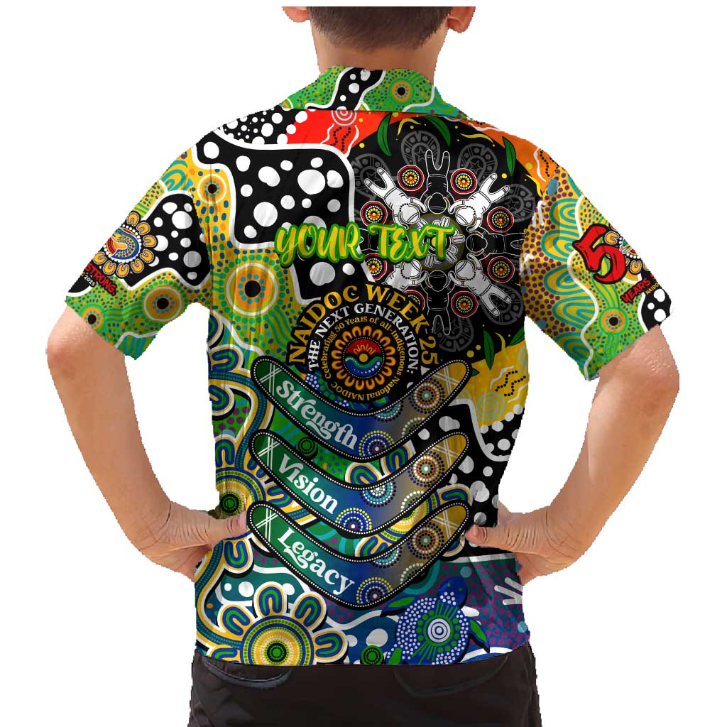 Personalised Eels NRL Celebrating 50 Years of Naidoc Family Matching Mermaid Dress and Hawaiian Shirt NAIDOC Week 2025 Aboriginal