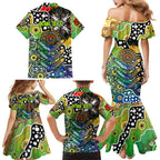Personalised Eels NRL Celebrating 50 Years of Naidoc Family Matching Mermaid Dress and Hawaiian Shirt NAIDOC Week 2025 Aboriginal