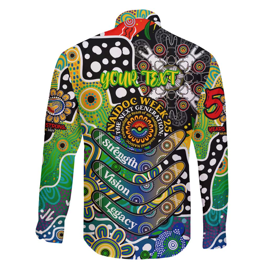 Personalised Eels NRL Celebrating 50 Years of Naidoc Family Matching Off Shoulder Maxi Dress and Hawaiian Shirt NAIDOC Week 2025 Aboriginal