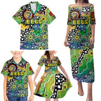 Personalised Eels NRL Celebrating 50 Years of Naidoc Family Matching Puletasi and Hawaiian Shirt NAIDOC Week 2025 Aboriginal