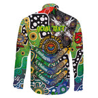 Personalised Eels NRL Celebrating 50 Years of Naidoc Family Matching Short Sleeve Bodycon Dress and Hawaiian Shirt NAIDOC Week 2025 Aboriginal