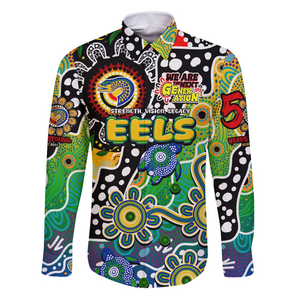 Personalised Eels NRL Celebrating 50 Years of Naidoc Family Matching Summer Maxi Dress and Hawaiian Shirt NAIDOC Week 2025 Aboriginal