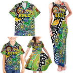 Personalised Eels NRL Celebrating 50 Years of Naidoc Family Matching Tank Maxi Dress and Hawaiian Shirt NAIDOC Week 2025 Aboriginal