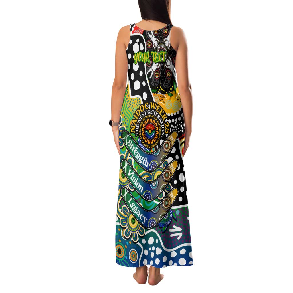 Personalised Eels NRL Celebrating 50 Years of Naidoc Family Matching Tank Maxi Dress and Hawaiian Shirt NAIDOC Week 2025 Aboriginal