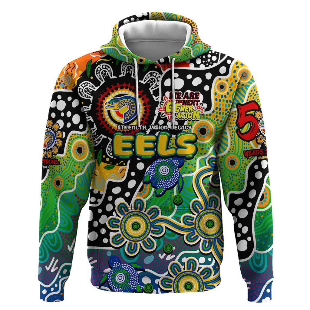 Personalised Eels NRL Celebrating 50 Years of Naidoc Hoodie NAIDOC Week 2025 Aboriginal