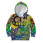 Personalised Eels NRL Celebrating 50 Years of Naidoc Kid Hoodie NAIDOC Week 2025 Aboriginal