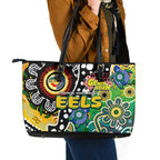 Eels NRL Celebrating 50 Years of Naidoc Leather Tote Bag NAIDOC Week 2025 Aboriginal