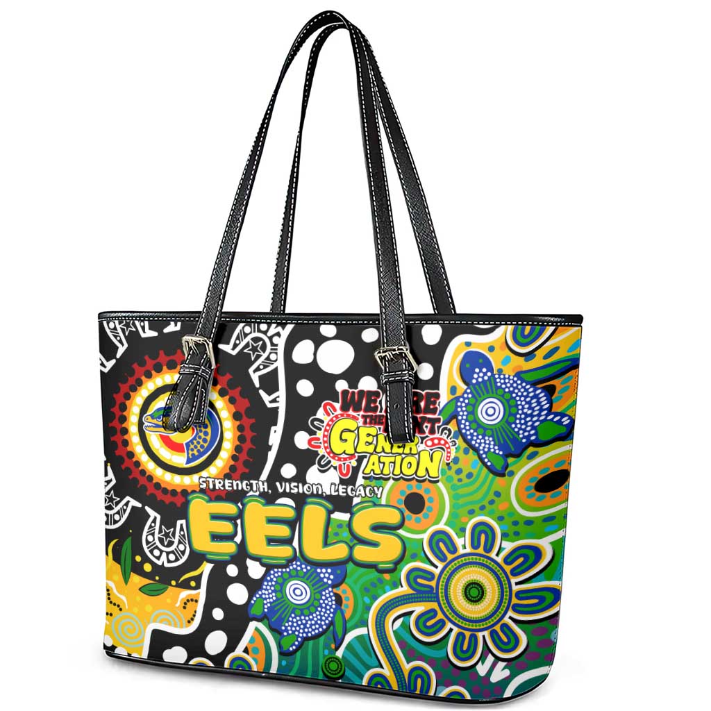 Eels NRL Celebrating 50 Years of Naidoc Leather Tote Bag NAIDOC Week 2025 Aboriginal
