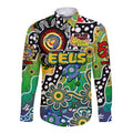 Personalised Eels NRL Celebrating 50 Years of Naidoc Long Sleeve Button Shirt NAIDOC Week 2025 Aboriginal