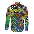 Personalised Eels NRL Celebrating 50 Years of Naidoc Long Sleeve Button Shirt NAIDOC Week 2025 Aboriginal