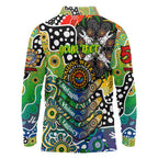 Personalised Eels NRL Celebrating 50 Years of Naidoc Long Sleeve Polo Shirt NAIDOC Week 2025 Aboriginal